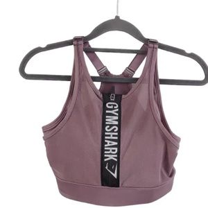 Gymshark purple zip up sports bra/top!